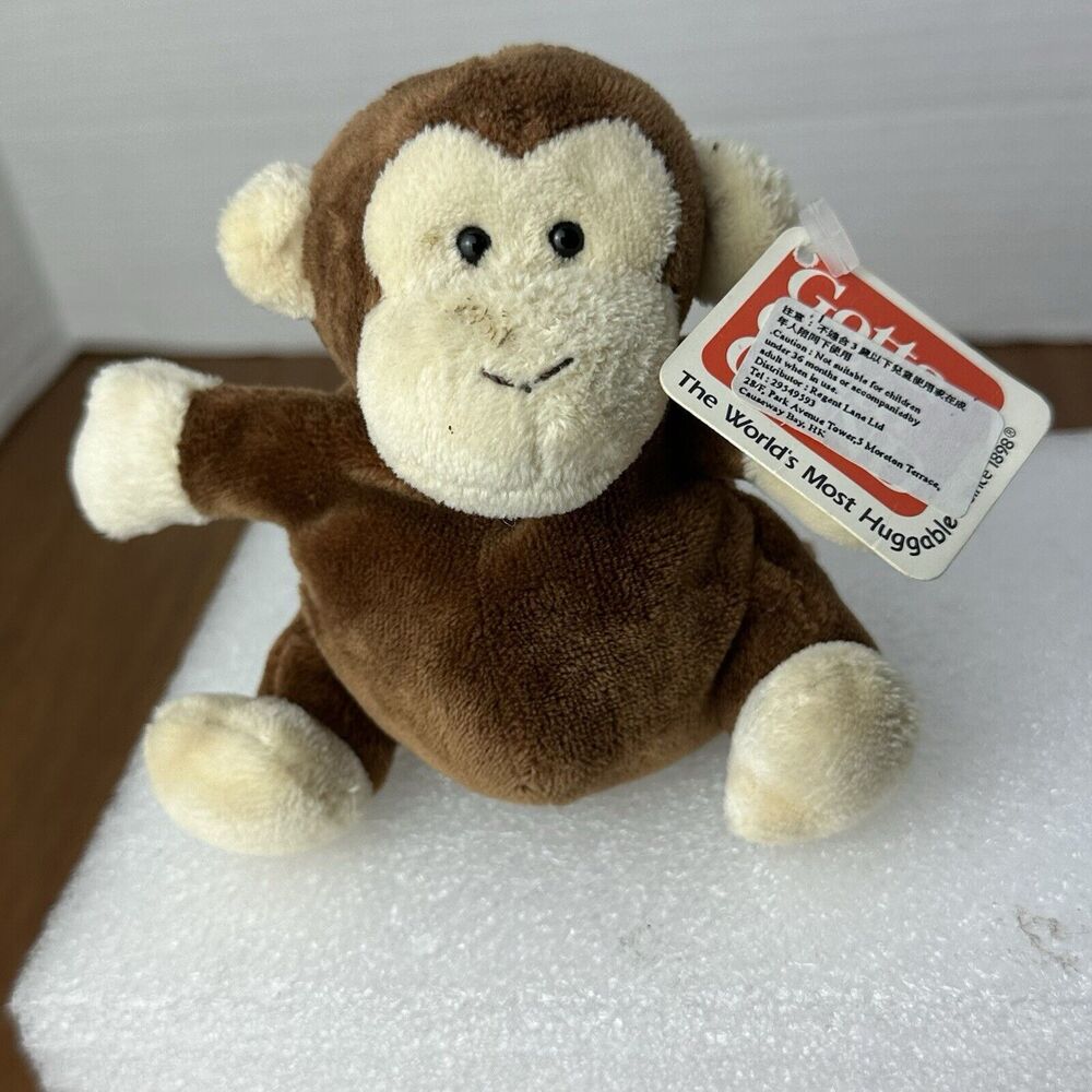 GUND Bagga Beans Vintage Mini Monkey 6" Plush STUFFED ANIMAL